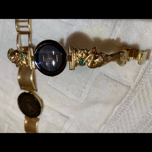 Relojes RADO real gold diamond and esmerald 18k - Picture 3 of 5